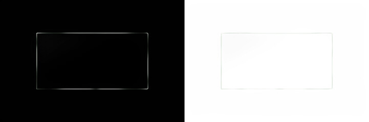 Transparent PNG overlay mock up on black and white backgrounds, showcasing versatile design options for creative projects and digital artwork applications