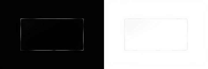 Transparent PNG overlay mock up on black and white backgrounds, showcasing versatile design options for creative projects and digital artwork applications