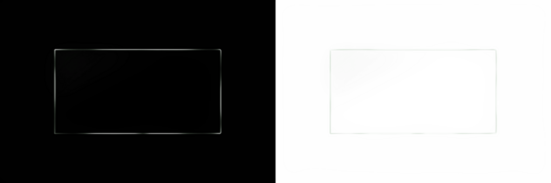 Transparent PNG overlay mock up on black and white backgrounds, showcasing versatile design options for creative projects and digital artwork applications