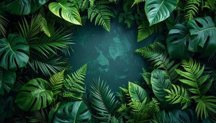 Fototapeta premium tropical jungle background