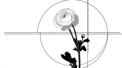 Elegant floral design vector