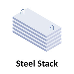 Steel Stack Vector icon which can easily modify or edit