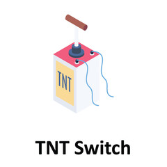 TNT Switch Vector icon which can easily modify or edit