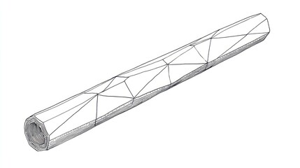 Abstract geometric cylinder design