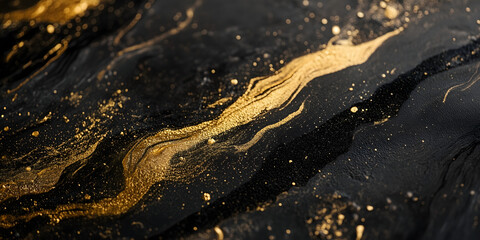 Luxury black and gold abstract background