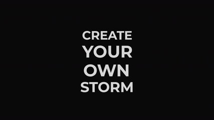 Energy Wave Title Reveal Animation with create your own storm text