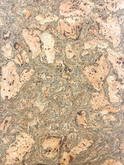 Macro image of cork decorative texture showing organic lines and detailed natural structure.