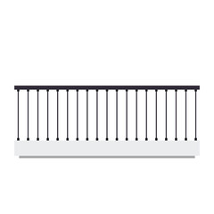 Railing vector. Railing Balcony isolated. Railing on white background.