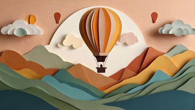 colorful hot air balloon