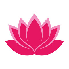 A vibrant lotus flower illustration design