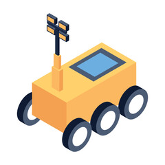  Survey Robot Vector icon which can easily modify or edit
