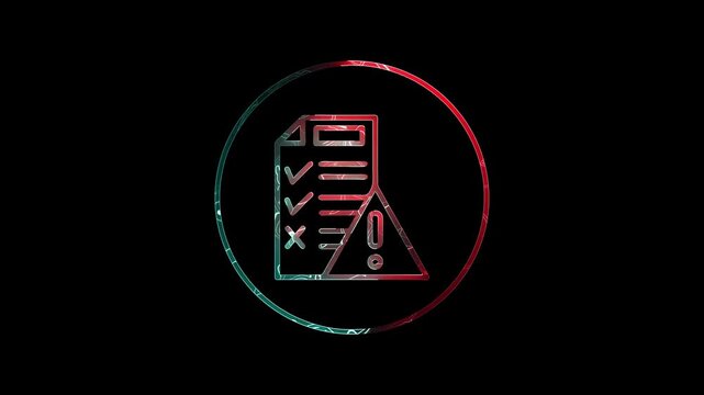 Neon a problem detected in color saber animation with black background