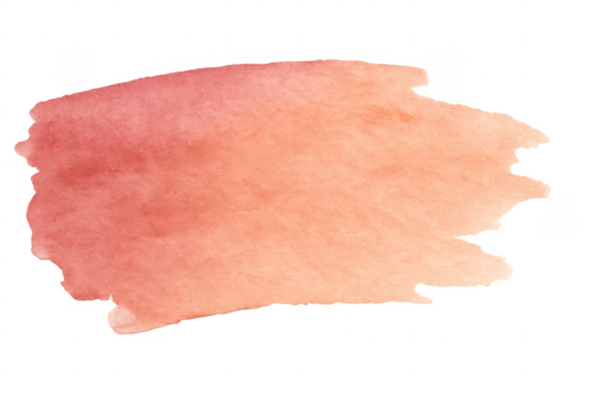 Watercolor paint brush stroke with transparent background