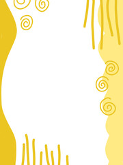  floral vector abstract frame empty space center for background, design, poster Or card.