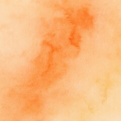 Abstract Sunset Orange Watercolor Background
