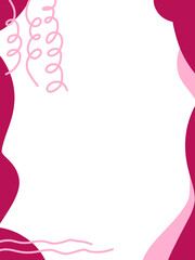 vector abstract frame empty space center for background, design, poster Or card.