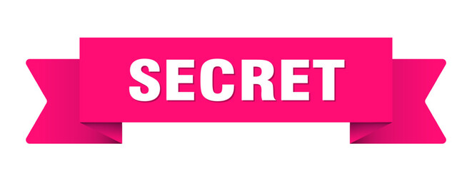 secret ribbon isolated on transparent background. secret ribbon