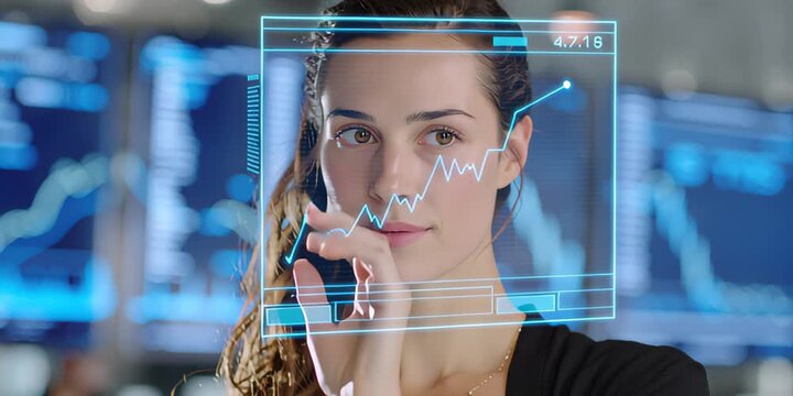 Analyzing complex data, a dedicated professional leverages cutting-edge blockchain technology to optimize commodity trading and forecast market trends efficiently