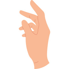 Delicate Peach Hand Reaching Upward With Fingers Gently Curved In A Reaching Or Grasping Gesture Against A White Background With Soft Lighting