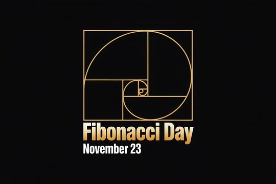 Golden ratio fibonacci spiral and fibonacci day november 23
