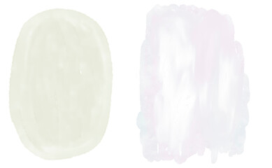 Collection of Pastel Watercolor Brush Strokes