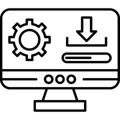 Fototapeta premium Installation Steps Icon