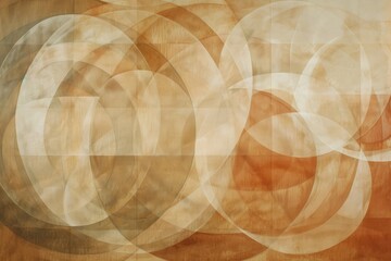 Soft Harmony: Overlapping Translucent Circles in Warm Neutrals