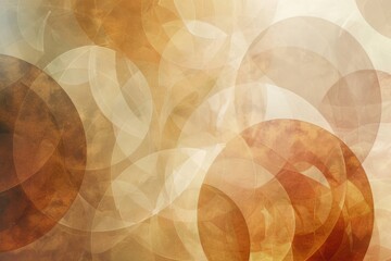 Soft Harmony: Overlapping Translucent Circles in Warm Neutrals