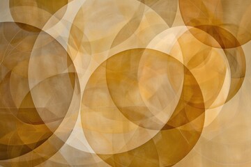 Soft Harmony: Overlapping Translucent Circles in Warm Neutrals