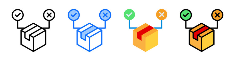 Product Testing Icon Collection Set Multiple Style