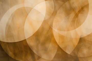 Soft Harmony: Overlapping Translucent Circles in Warm Neutrals