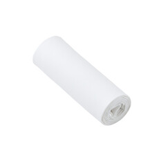 Rolled white kitchen drawer liner isolated