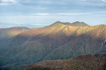 栃木県　紅葉真っ盛りの那須岳
