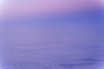 飛行機から見る朝焼け　バックグラウンド