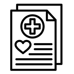 Fototapeta premium Health Report Icon Element For Design 