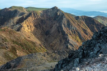 栃木県　紅葉真っ盛りの那須岳

