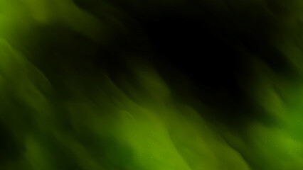 Dark Green Smoke and Cloud Background with Abstract Motion Effect