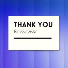 Thank you word illustration