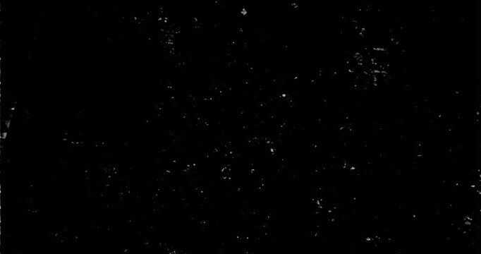 Grunge black and white texture with scattered white specks and distressed film grain effect