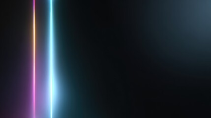 Abstract neon light lines