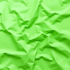 Wrinkled Green Paper Texture