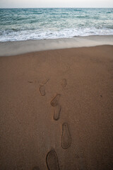 footprints in the sand
