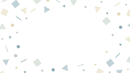Soft Pastel Geometric Frame Background with Copy Space