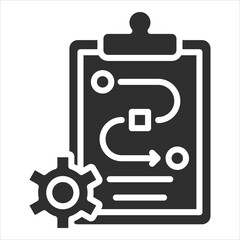 Project Plan Icon Single Vector Collection 