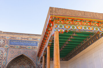 Obraz premium Architecture details of the Shah-i-Zinda Ensemble, Samarkand, Uzbekistan