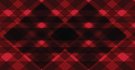 Abstract red diamond pattern with dark central shape.