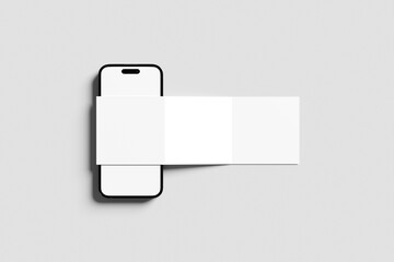 Blank Square Carousel Mockup - 3D illustration