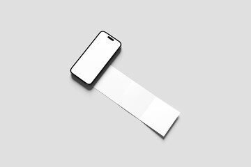 Blank Square Carousel Mockup - 3D illustration