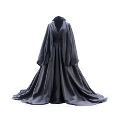Naklejka premium Elegant Draped Dress with Flowing Skirt, png clipart element with transparency