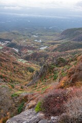 栃木県　紅葉真っ盛りの那須岳
